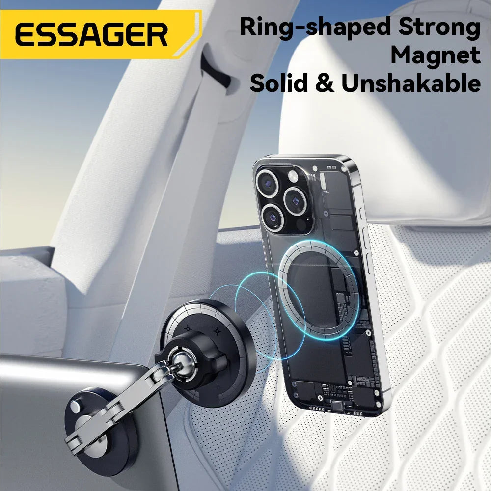 Essager Magnetic Wireless Charger Car Phone Holder 15W Fast Charging - Gadgets