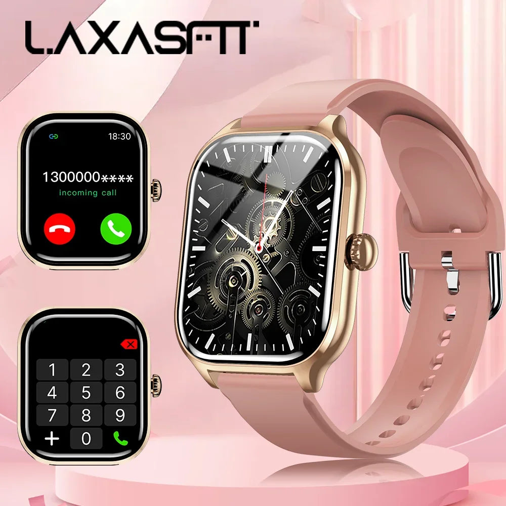 LAXASFIT 2025 New Smart Watch: Bluetooth Call & Message Reminder - Gadgets