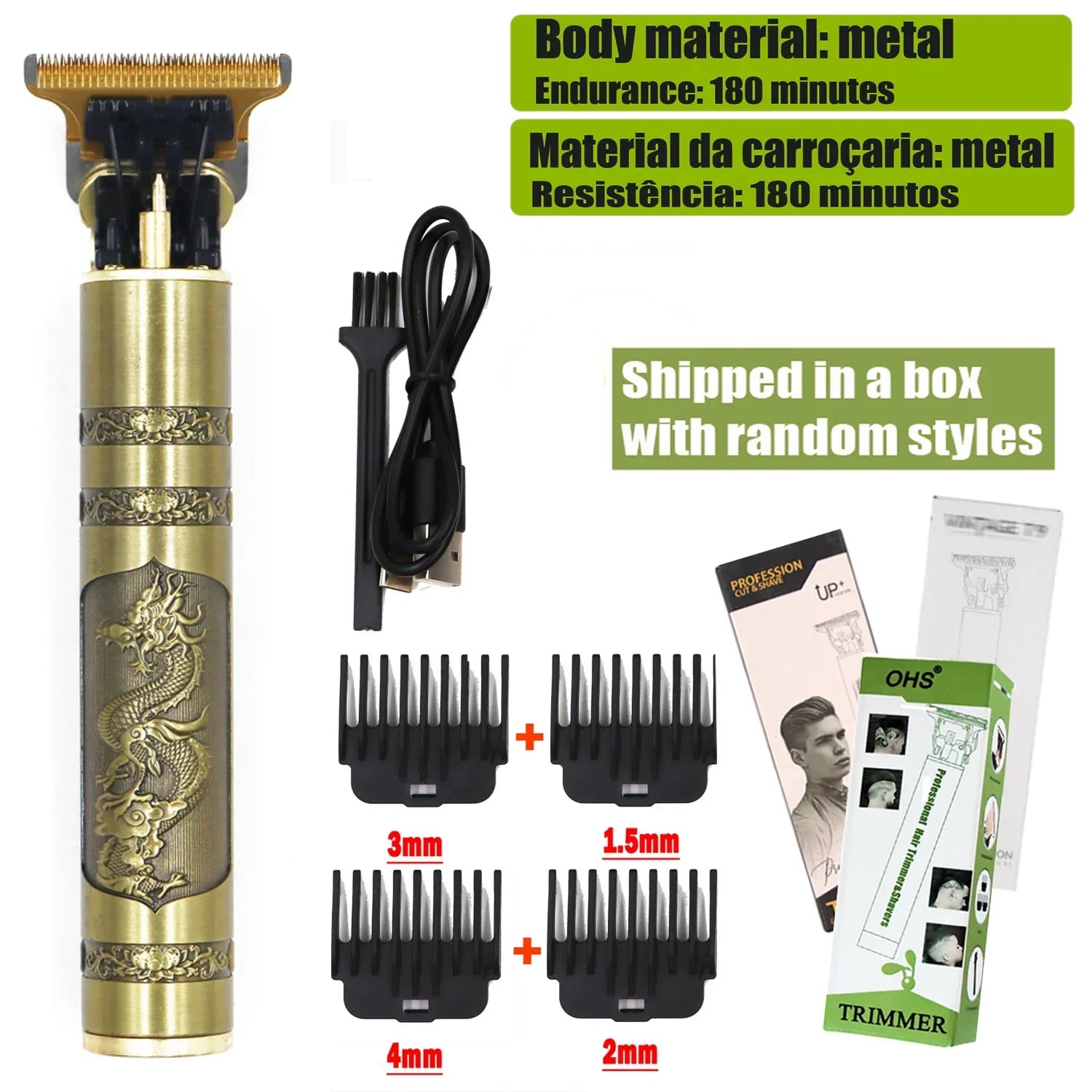 T9 Hair Clipper - Electric Beard and Body Hair Trimmer for Men - Gadgets