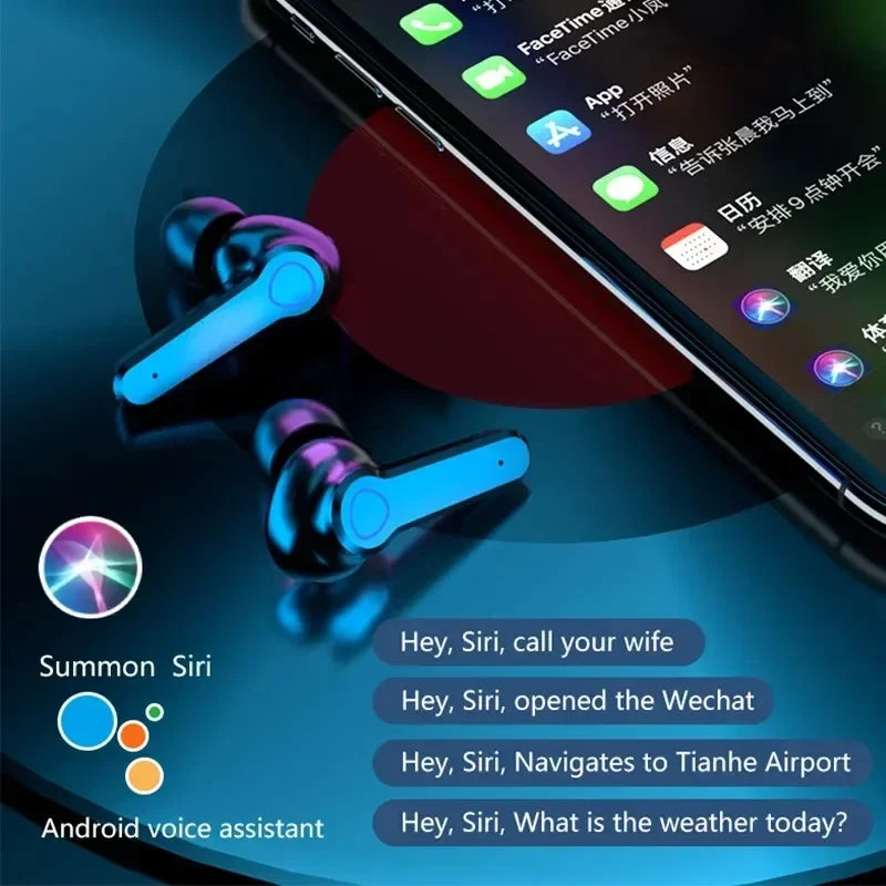 M19 Headset TWS Earphone with Touch Control and LED Display - Gadgets