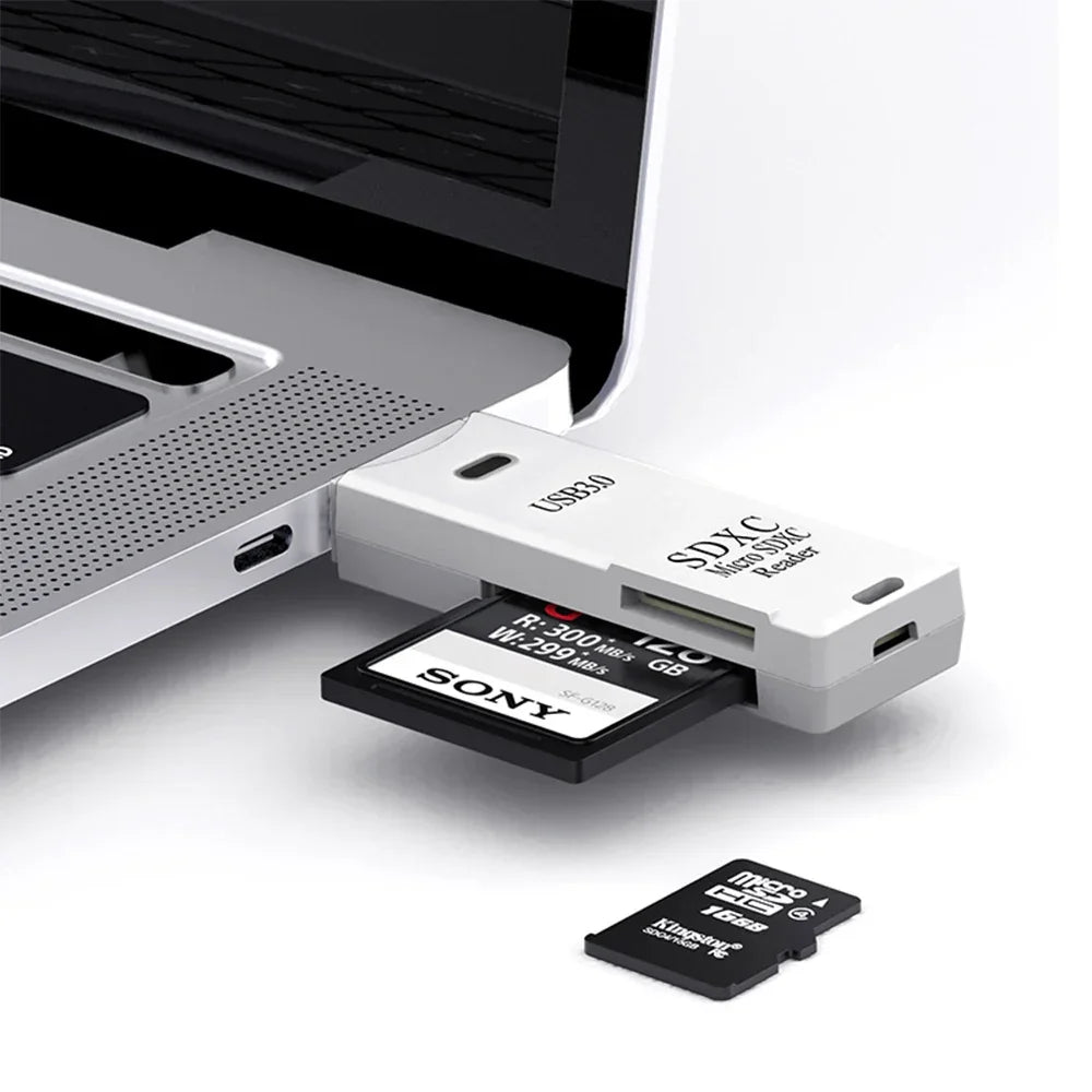 elough 2 in 1 USB 3.0 Card Reader Micro TF SD Card Reader USB Adapter - Gadgets