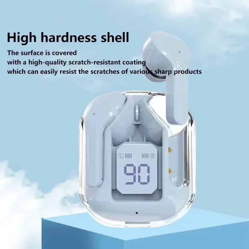 Original T2 Wireless Bluetooth Earphone Transparent HIFI Headphones - Gadgets
