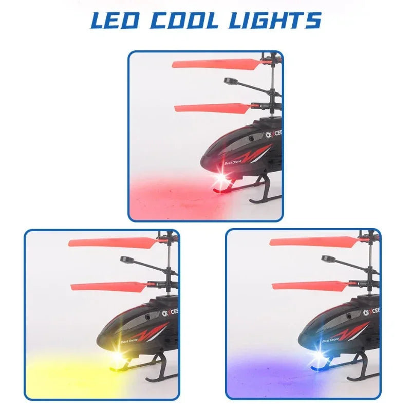 Watch Wrist Hand Controlled Induction Aircraft Impact Resistant Helicopter with Lighting Rechargeable Mini RC Drone - Gadgets