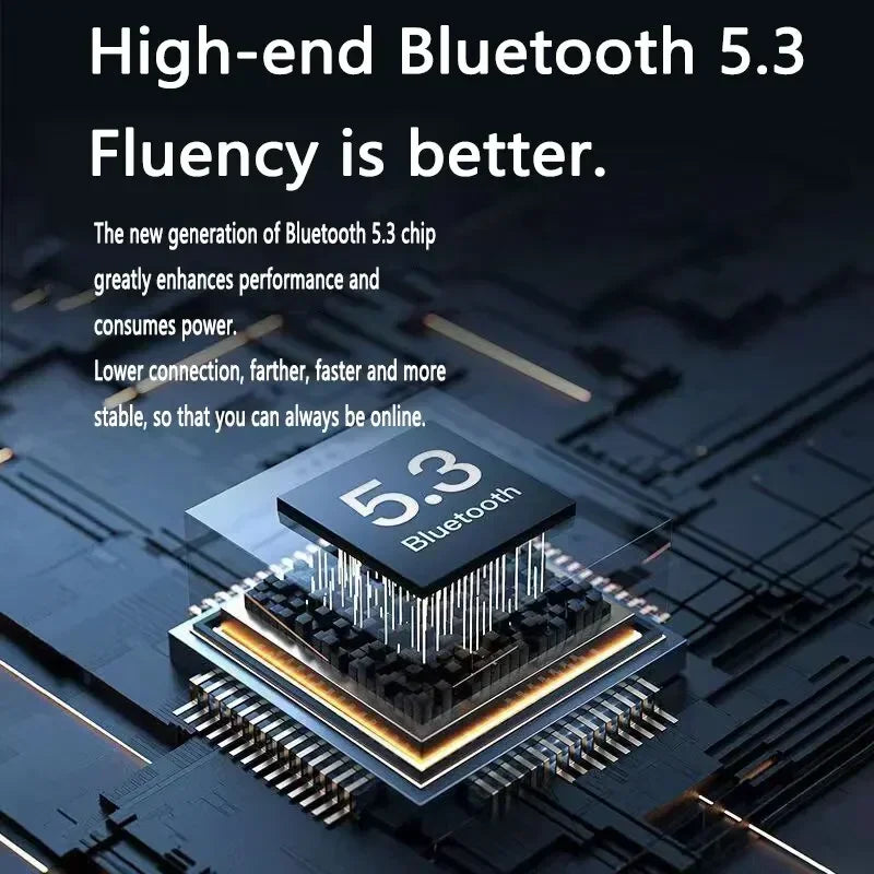 Original T2 Wireless Bluetooth Earphone Transparent HIFI Headphones LED Power Digital Display Stereo Sound Earphones for Xiaomi - Gadgets