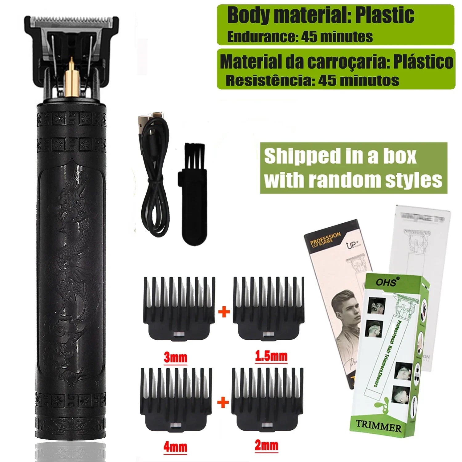 T9 Hair Clipper - Electric Beard and Body Hair Trimmer for Men - Gadgets