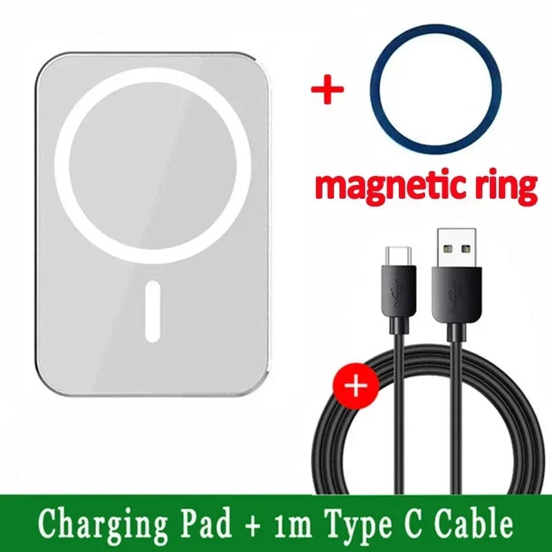 Magnetic Car Wireless Charger Mount for iPhone 12-15 Pro Max Mini - Gadgets