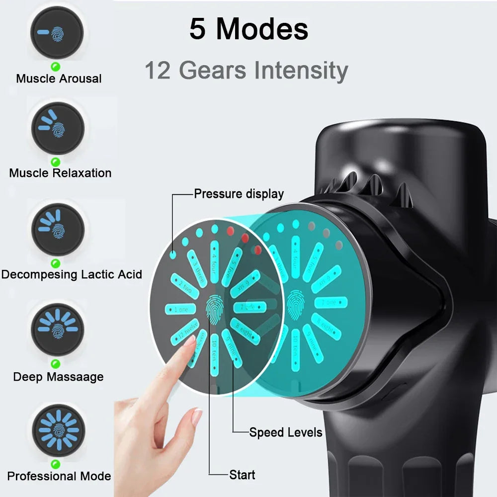 24V Professional Massage Gun with Hot and Cold Compress - Gadgets