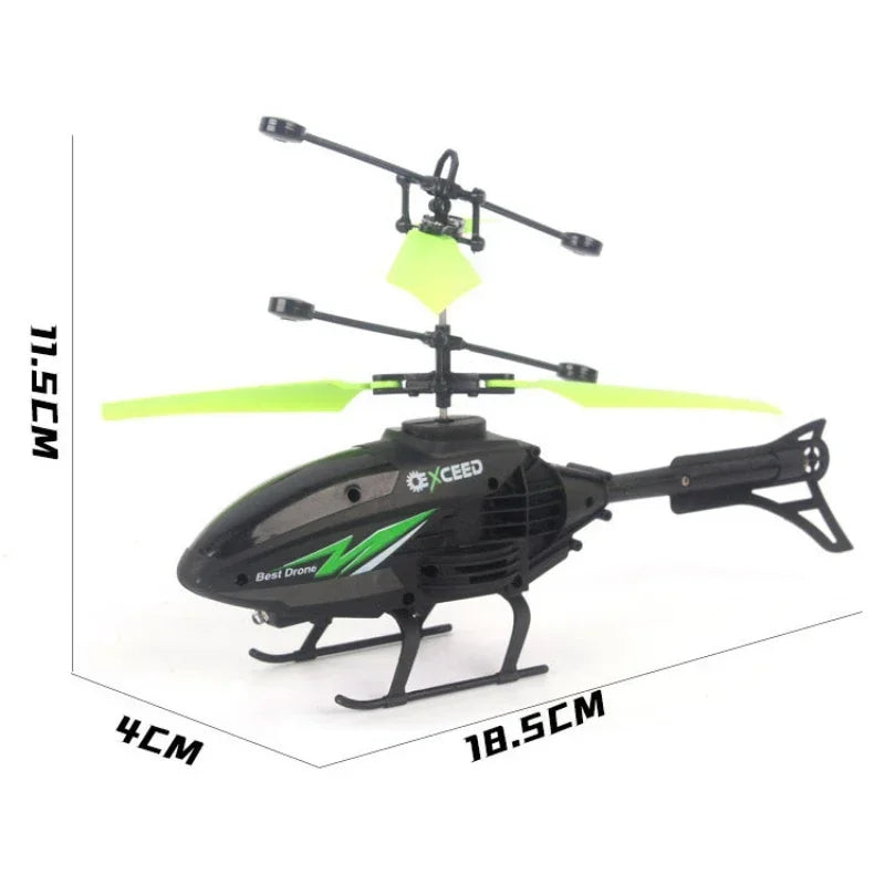 Watch Wrist Hand Controlled Induction Aircraft Impact Resistant Helicopter with Lighting Rechargeable Mini RC Drone - Gadgets