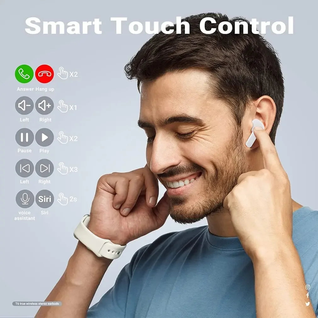 DIXSG TWS Wireless Earphones with LED Display - Gadgets