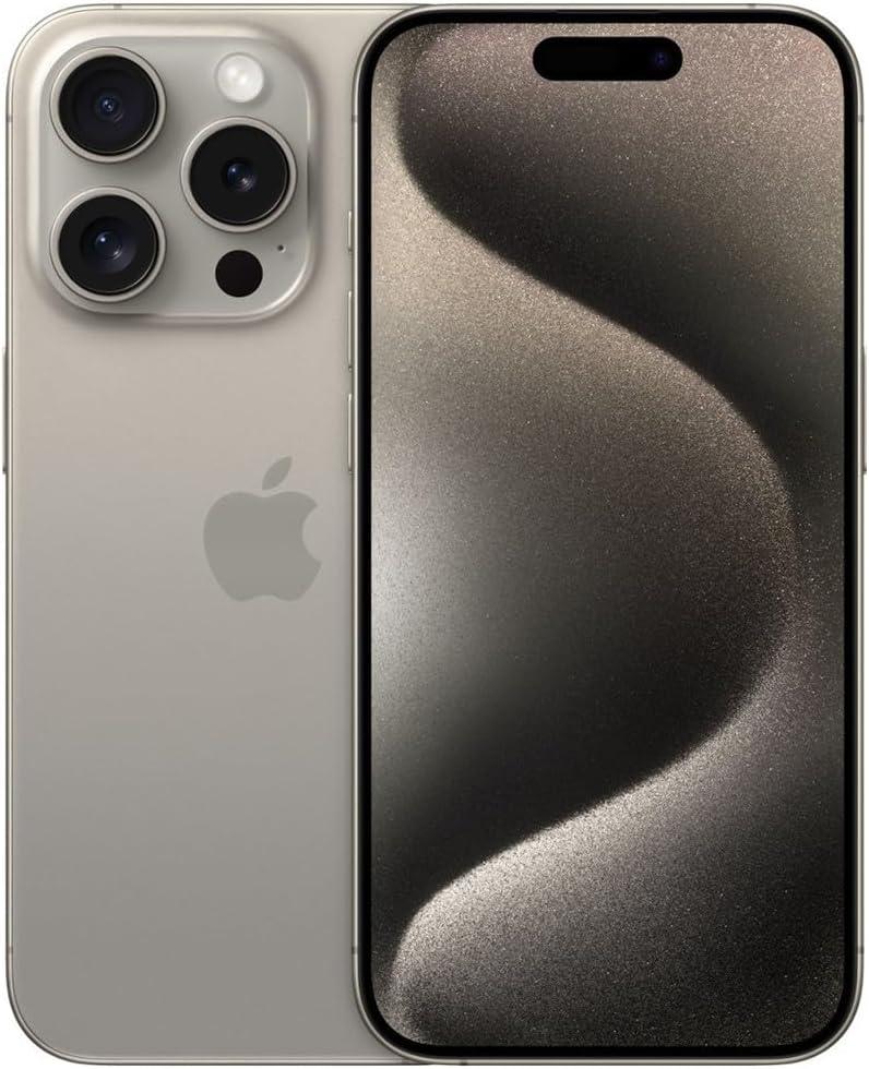 Apple iPhone 15 Pro Max - 256GB - Natural Titanium (Unlocked, Renewed)