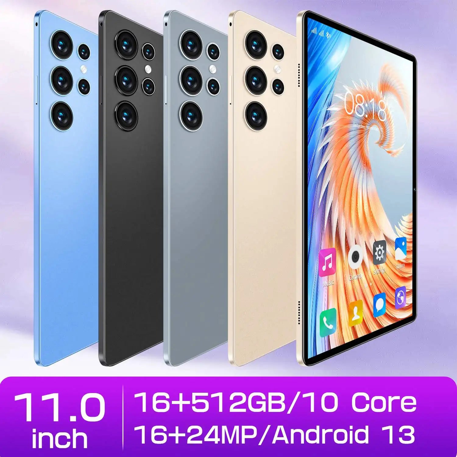 16GB+512GB Dual SIM Android Tablet 10.1 Inch, Educational with Phone Call Feature  S23U  Branded