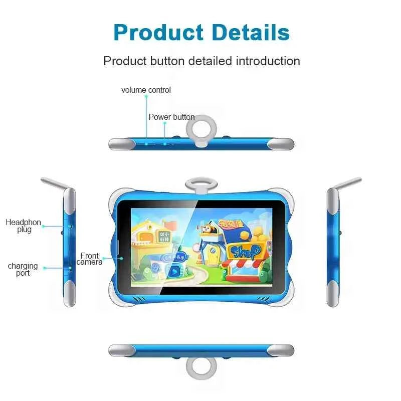 7 Inch Android Kids Tablet WIFI & 3G Internet Connection Education with Sim Card Children Gaming Tablets
