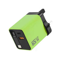 65W Gallium Nitride Charger Full Protocol Fast Charging A+C Dual-Port Retractable Cable Suitable for Apple and Huawei Fast Charging Charging Head