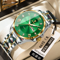 Men's Luxury-Style Quartz Watch — Day/Date, Stainless Steel Bracelet — product image 17