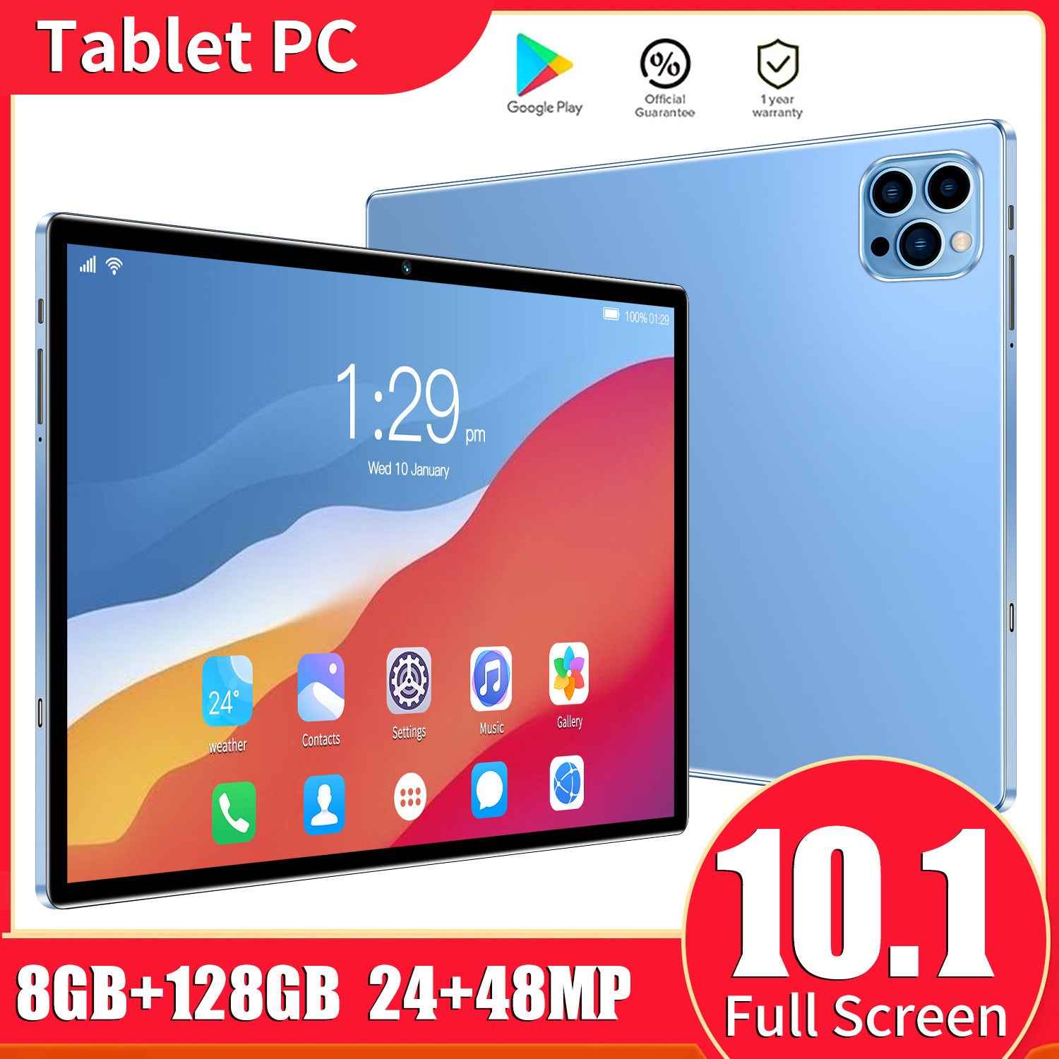 10.1" 2-in-1 Tablet Laptop — 5G Dual SIM, 8GB RAM, 128GB | Work & Study Anywhere