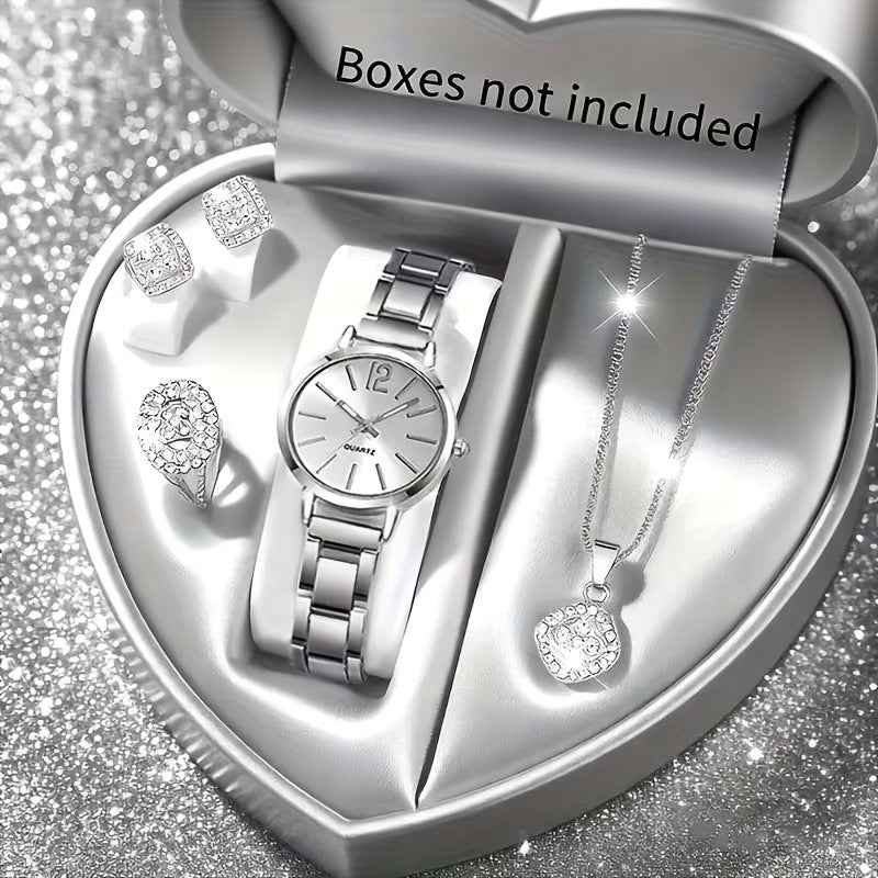 Women's Quartz Watch & Jewelry Set