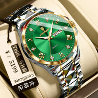 Men's Luxury-Style Quartz Watch — Day/Date, Stainless Steel Bracelet — product image 8