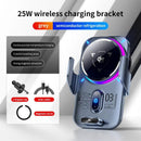 Qi2.2 semiconductor cooling car magnetic wireless charging phone holder, 25W air vent navigation phone holder