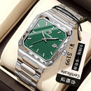 Binbang Square Men's Quartz Watch — Date Window, Steel Strap — product image 15
