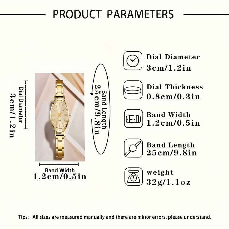 Women's Quartz Watch & Jewelry Set