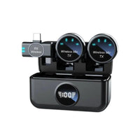 New magnetic wireless lapel microphone, outdoor phone mukbang video recording, noise-cancelling wireless microphone