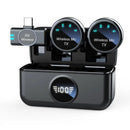 New magnetic wireless lapel microphone, outdoor phone mukbang video recording, noise-cancelling wireless microphone