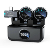 New magnetic wireless lapel microphone, outdoor phone mukbang video recording, noise-cancelling wireless microphone