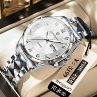 Men's Luxury-Style Quartz Watch — Day/Date, Stainless Steel Bracelet — product image 18