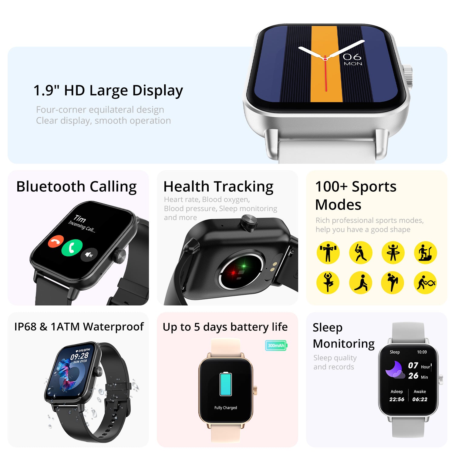 COLMI P81 Ultra Smartwatch — 1.9" Display, Bluetooth Calling — product image 2