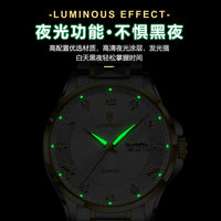 Men's Luxury-Style Quartz Watch — Day/Date, Stainless Steel Bracelet — product image 3