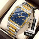 Binbang Square Men's Quartz Watch — Date Window, Steel Strap — product image 8