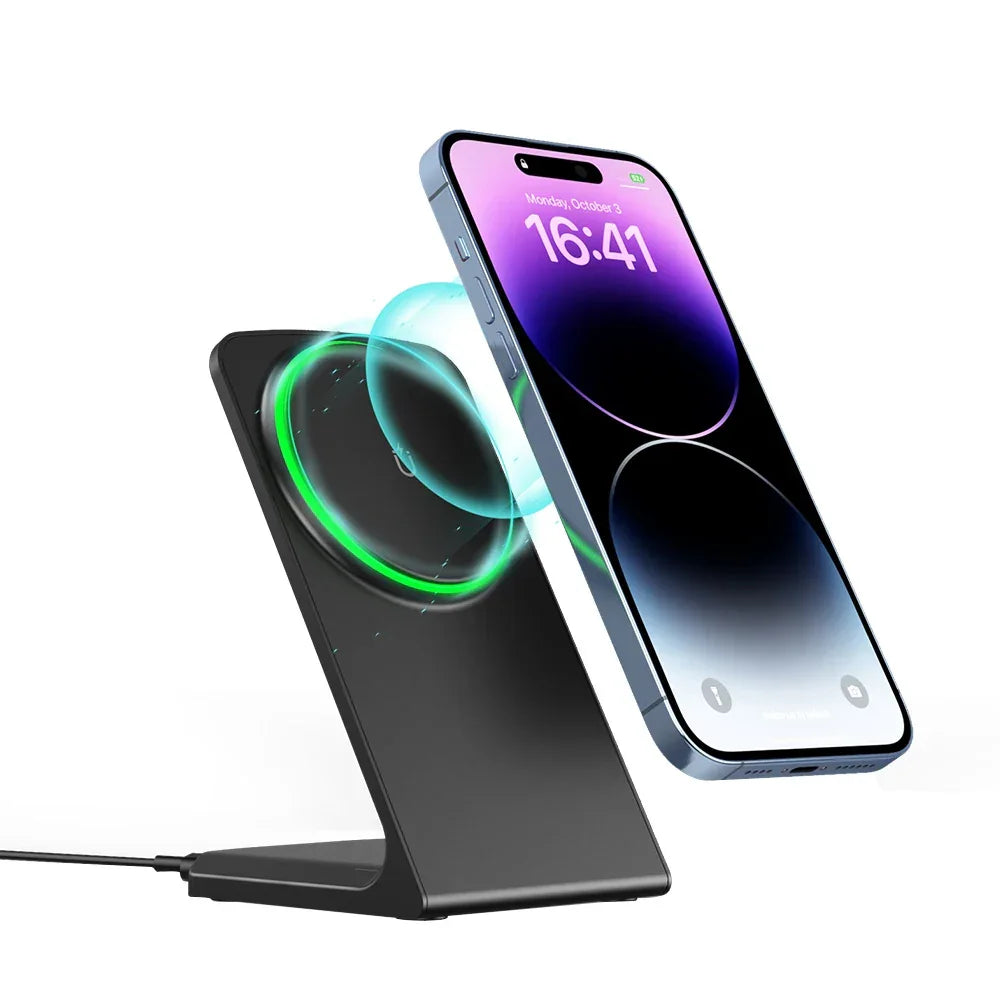 Gyuan 15W Magnetic Wireless Charger Stand for iPhone Series