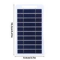 ALLOYSEED Portable Solar Panel 2W 5V USB Charger - Gadgets