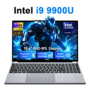 Portable 15.6" Gaming Laptop Computer Intel Core i9 10980HK/9900U Windows 11 PC Gamer 16GB RAM Fingerprint Unlock Notebook PC