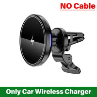 VIKEFON Magnetic Car Wireless Charger Mount for iPhone 12 13 14 15 Pro Max Mini - Gadgets
