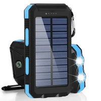 Solar Power Bank 80000mAh Portable Charging Powerbank with LED Light - Gadgets