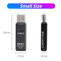 FONKEN 2 in 1 Card Reader USB 2.0 to SD Micro SD TF Card Reader - Gadgets