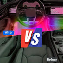 LED Car Music Light Strip - 48 LEDs USB Smart Bluetooth Control - Gadgets