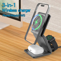 3-in-1 Wireless Magnetic Charging Stand - Gadgets