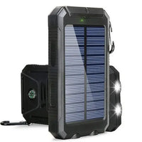 Solar Power Bank 80000mAh Portable Charging Powerbank with LED Light - Gadgets