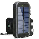 Solar Power Bank 80000mAh Portable Charging Powerbank with Strong LED Light - Gadgets