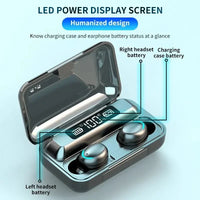 F9 Wireless Earphones Bluetooth TWS with LED Display - Gadgets