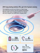 Original T2 Wireless Bluetooth Earphone Transparent HIFI Headphones LED Power Digital Display Stereo Sound Earphones for Xiaomi - Gadgets