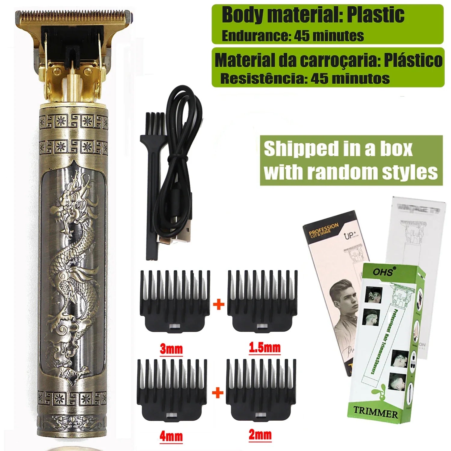 T9 Hair Clipper - Electric Beard and Body Hair Trimmer for Men - Gadgets