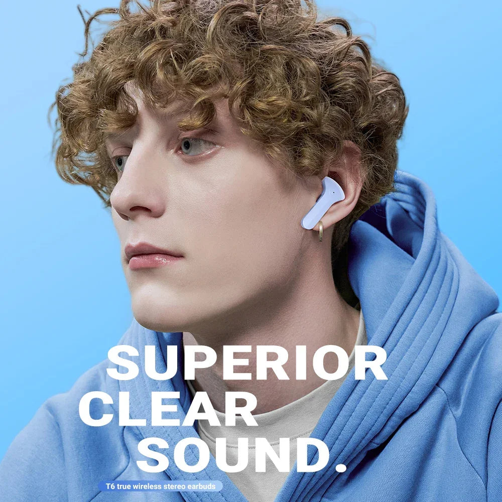 ACEFAST T6 Wireless Bluetooth 5.0 Earbuds with Noise Reduction & Mic
