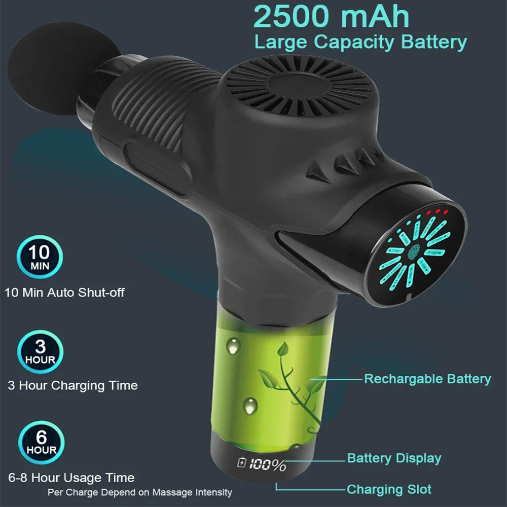 24V Professional Massage Gun with Hot and Cold Compress - Gadgets