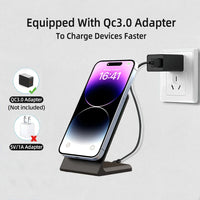 Gyuan 15W Magnetic Wireless Charger Stand for iPhone Series - Gadgets