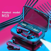 M19 Headset TWS Earphone with Touch Control and LED Display - Gadgets