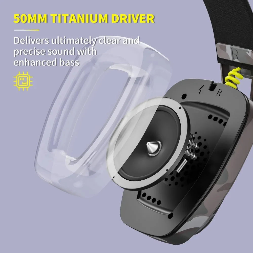 BINNUNE BW06 2.4GHz Wireless Gaming Headset with Mic - Gadgets