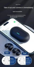 T75 Bluetooth 5.3 clip-on wireless in-ear earphones by Technova, black